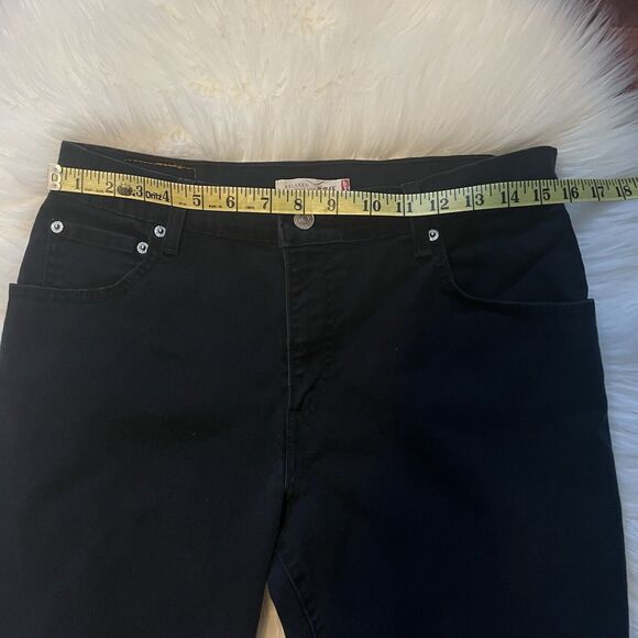 Levi's 550 Relaxed Boot Cut Jeans Sz 12 Medium Women's Misses Black Denim - Picture 3 of 10